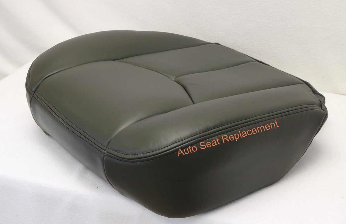 2003 To 2006 Chevy Silverado Avalanche Driver Bottom Seat Cover Dark Gray Vinyl