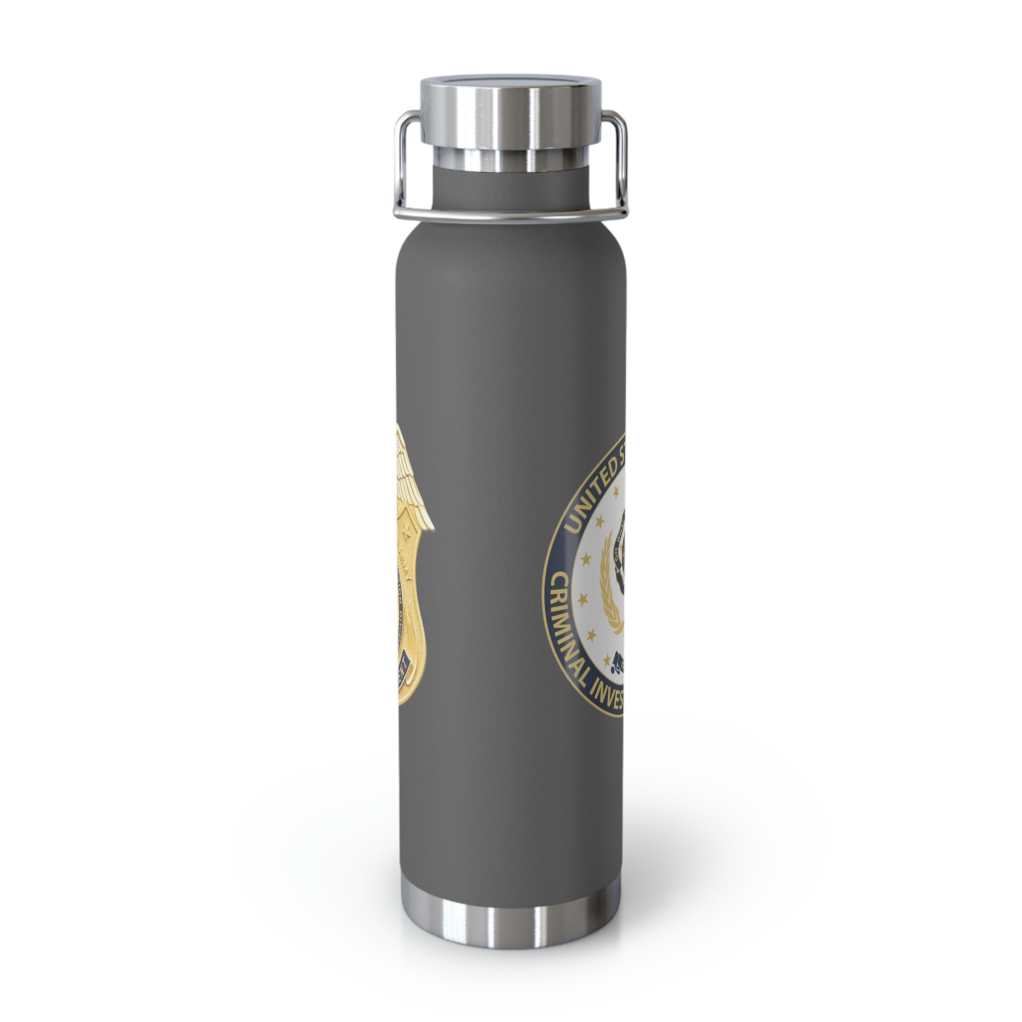 Army CID Badge and Seal - Copper Vacuum Insulated Bottle, 22oz