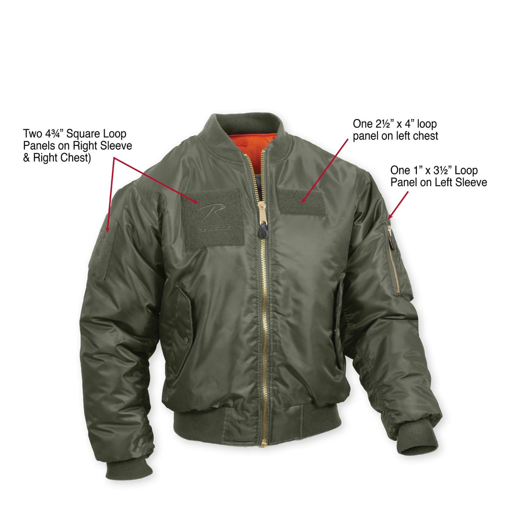 Rothco MA-1 Flight Jacket with Patches