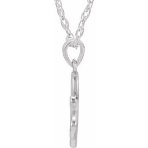 Sterling Silver 2 mm Natural Amethyst Butterfly 18" Necklace