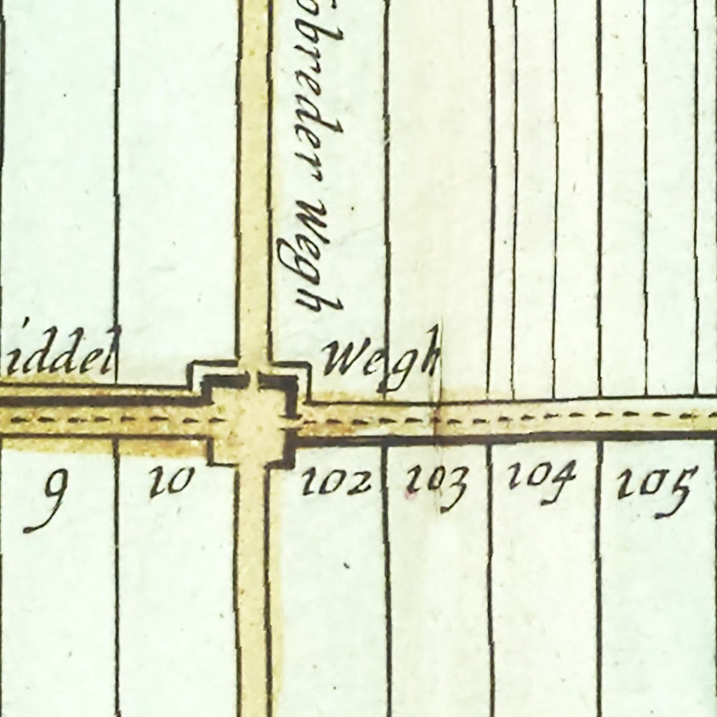 Vintage Map of Beemster, Holland 1665