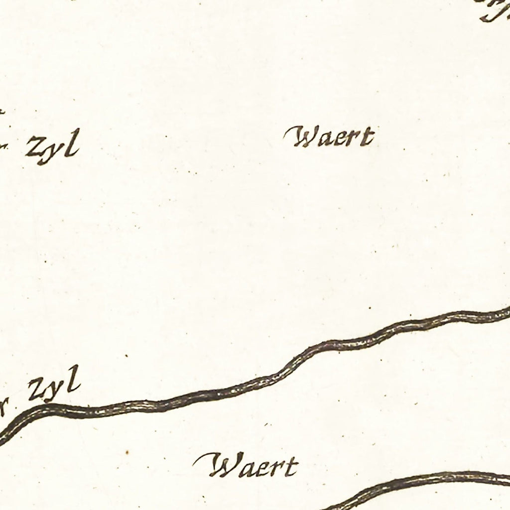 Vintage Map of Koegras, Holland 1665