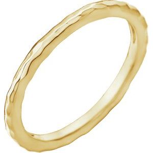 Hammered Stackable Ring