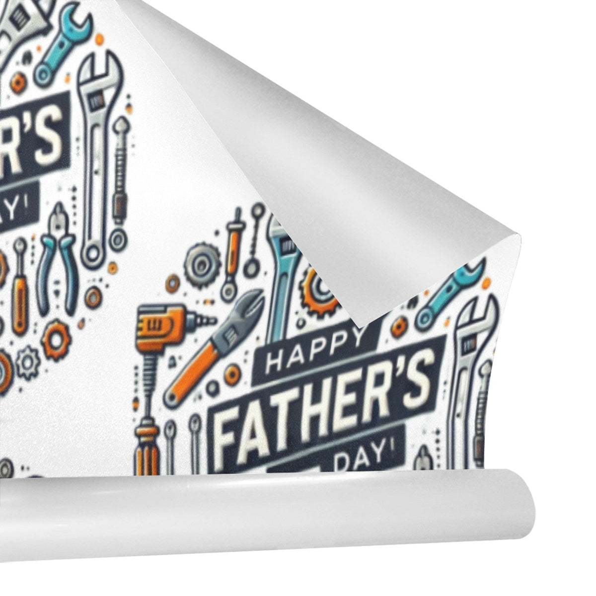 Happy Father's Day with Tools Custom Gift Wrapping Paper - 58"x 23" (Made in USA)