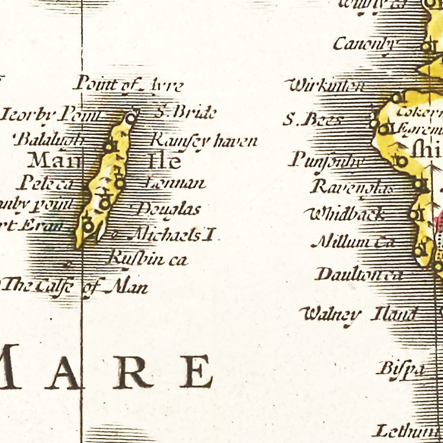 Vintage Map of the British Isles 1665