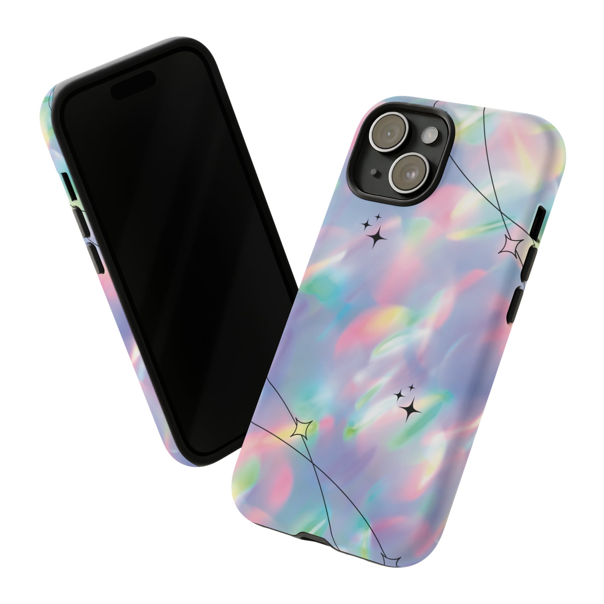Gradient Pattern Stars Tough iPhone Case