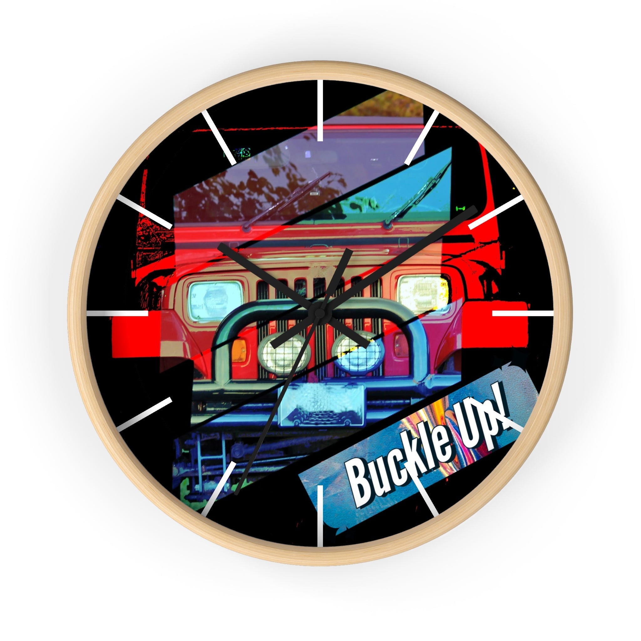 Buckle Up!  Four Wheel Drive Wall Clock