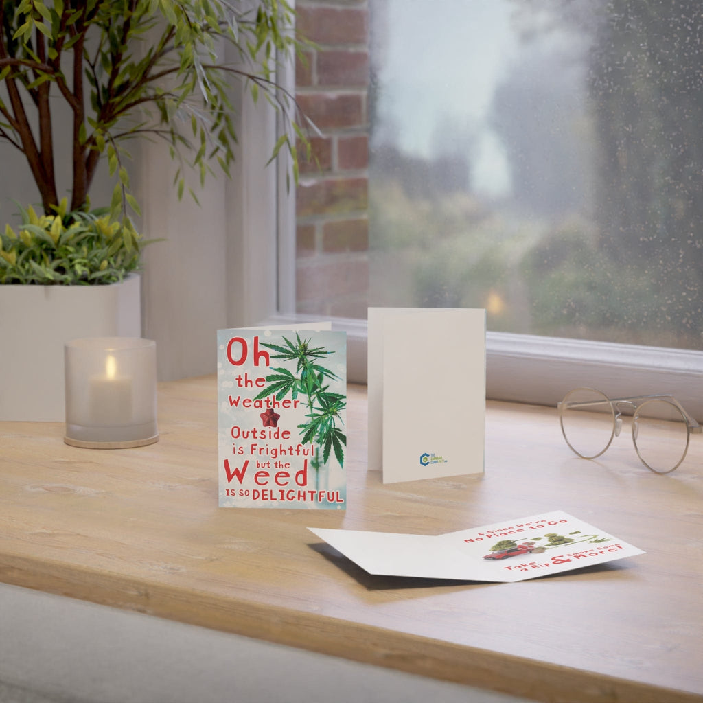 Weed is So Delightful Greeting Cards (1, 10, 30, and 50pcs)