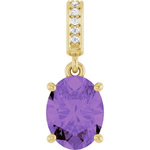 Accented Necklace or Charm/Pendant