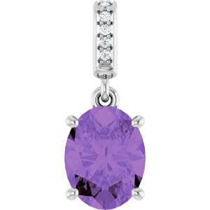 Accented Necklace or Charm/Pendant