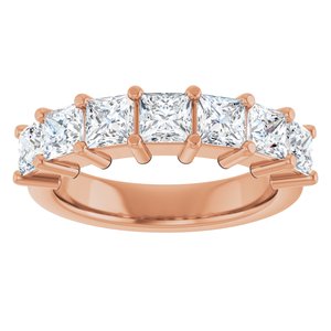 14K Rose Gold 2 CTW Lab-Grown Diamond Anniversary Band