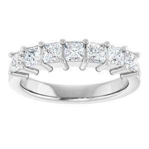 Platinum 1 1/6 CTW Lab-Grown Diamond Anniversary Band