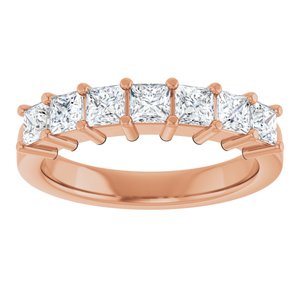 14K Rose Gold 1 1/6 CTW Lab-Grown Diamond Anniversary Band