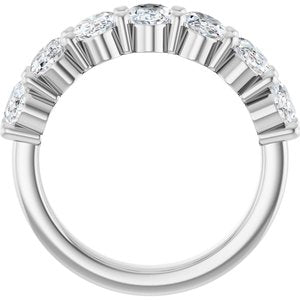 Platinum 2 1/2 CTW Natural Diamond Annniversary Band