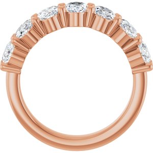 14K Rose Gold 2 1/2 CTW Natural Diamond Annniversary Band