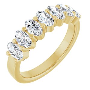 14K Yellow Gold 1 1/3 CTW Lab-Grown Diamond Anniversary Band