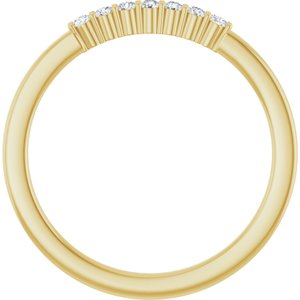 14K Yellow Gold 1/10 CTW Lab-Grown Diamond Anniversary Band