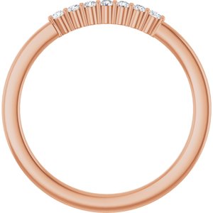 14K Rose Gold 1/10 CTW Lab-Grown Diamond Anniversary Band