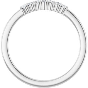 Platinum 1/10 CTW Lab-Grown Diamond Anniversary Band