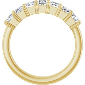 14K Yellow Gold 1 1/6 CTW Lab-Grown Diamond Anniversary Band
