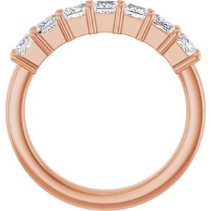 14K Rose Gold 1 1/6 CTW Lab-Grown Diamond Anniversary Band