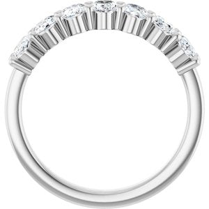 14K White Gold 1 3/4 CTW Natural Diamond Annniversary Band