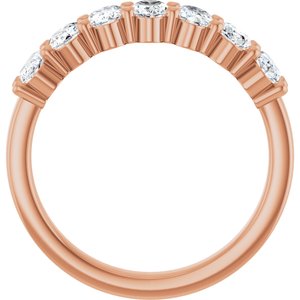 14K Rose Gold 1 3/4 CTW Natural Diamond Annniversary Band
