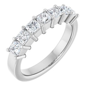 14K White Gold 1 1/6 CTW Lab-Grown Diamond Anniversary Band