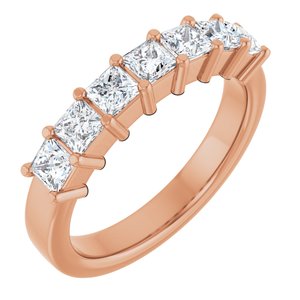 14K Rose Gold 1 1/6 CTW Lab-Grown Diamond Anniversary Band