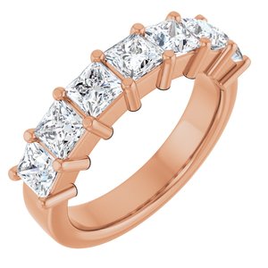 14K Rose Gold 2 CTW Lab-Grown Diamond Anniversary Band