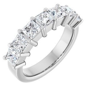 Platinum 2 CTW Lab-Grown Diamond Anniversary Band
