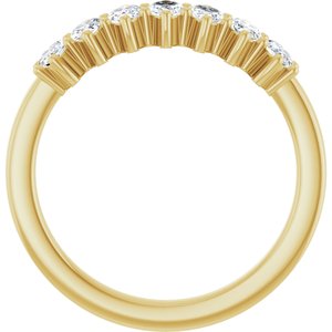 14K Yellow Gold 7/8 CTW Natural Diamond Anniversary Band