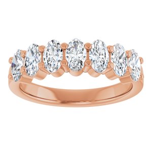 14K Rose Gold 1 3/4 CTW Natural Diamond Annniversary Band