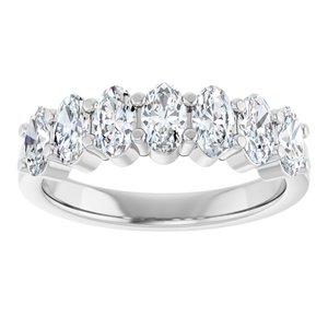 14K White Gold 1 3/4 CTW Natural Diamond Annniversary Band