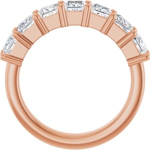 14K Rose Gold 2 CTW Lab-Grown Diamond Anniversary Band