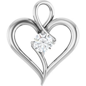 Platinum  5.5 mm Round Pendant Mounting