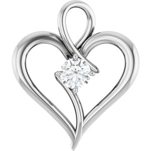 Platinum  4.4 mm Round Pendant Mounting