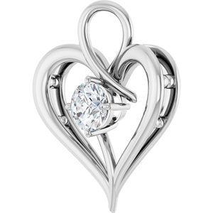 Continuum Sterling Silver  5.8 mm Round Pendant Mounting – image 3