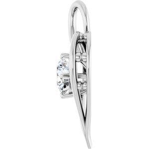Platinum  7 mm Round Pendant Mounting – image 5
