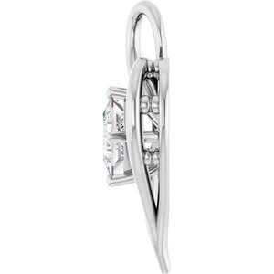 Sterling Silver  5 mm Square Pendant Mounting – image 5