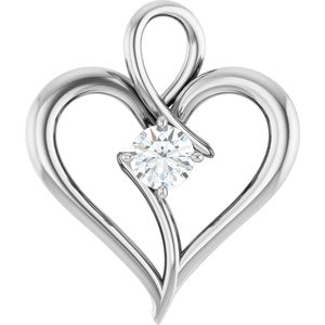 Platinum  4.1 mm Round Pendant Mounting
