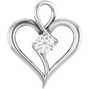 Continuum Sterling Silver  5.2 mm Round Pendant Mounting