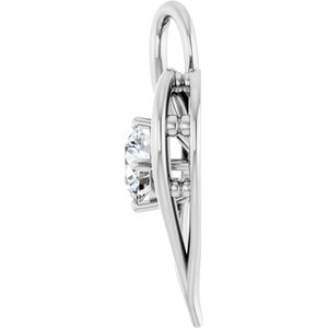 Continuum Sterling Silver  6 mm Round Pendant Mounting – image 5
