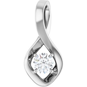 Platinum 4.8 mm Round Pendant Mounting