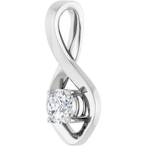 Platinum 4.8 mm Round Pendant Mounting – image 3