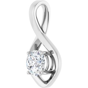 10K X1 White Gold 6.5 mm Round Pendant Mounting – image 3