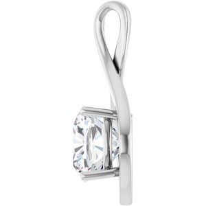 Continuum Sterling Silver  10 mm Cushion Pendant Mounting – image 5