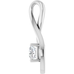 Platinum  4.5 mm Square Pendant Mounting – image 5