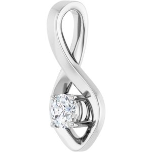 10K X1 White Gold 4.4 mm Round Pendant Mounting – image 3