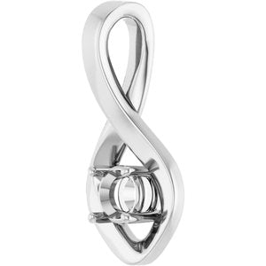 Continuum Sterling Silver 4.4 mm Round Pendant Mounting – image 4